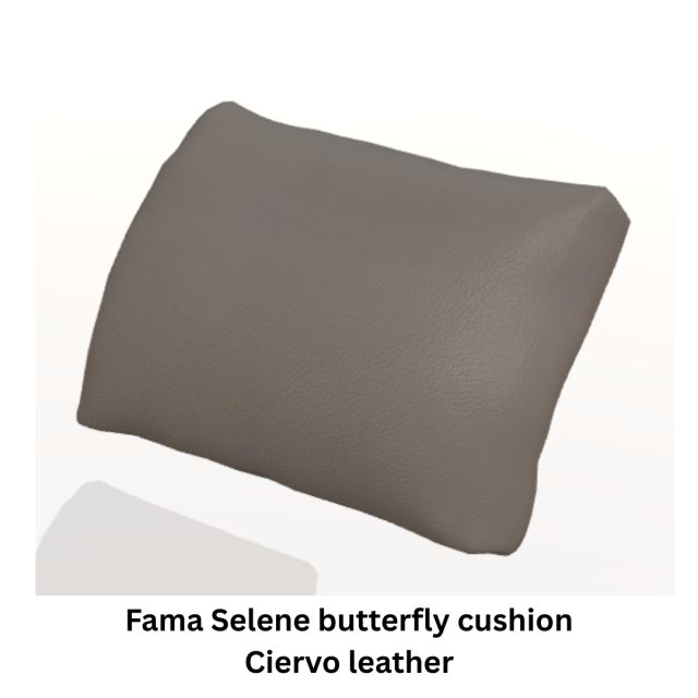 Fama Selene Butterfly cushion - ciervo leather