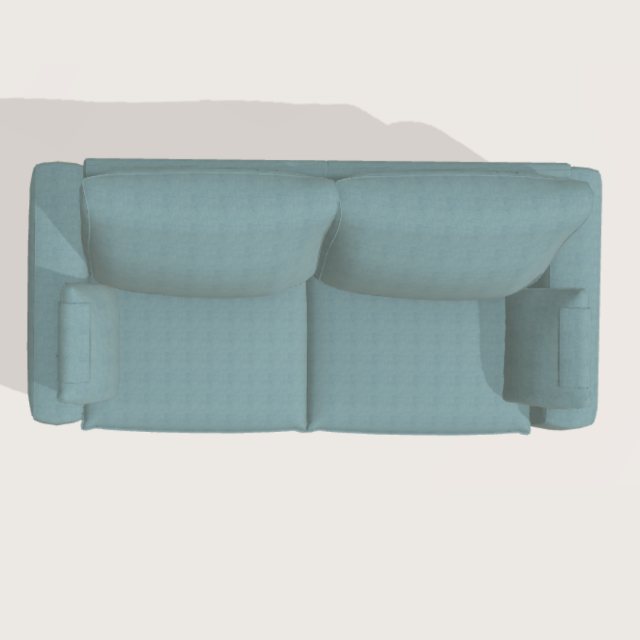 Fama Fama Selene 2 seater sofa - V arms