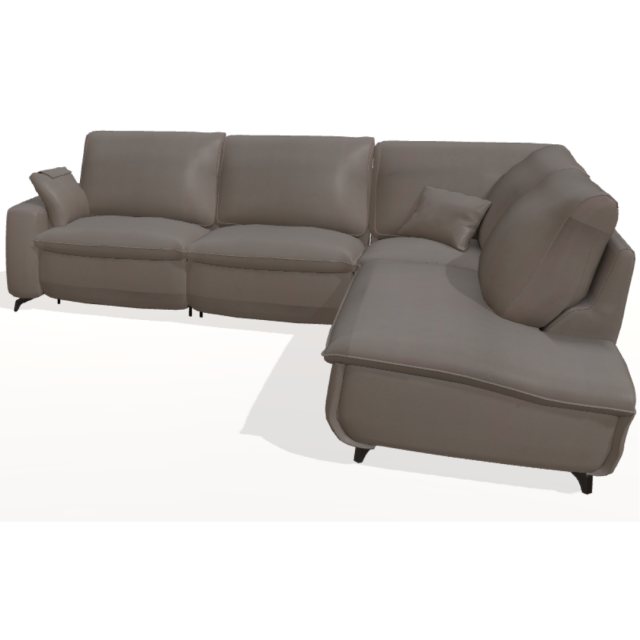 Fama Selene V-2M-R-H1 sofa - ciervo leather front view