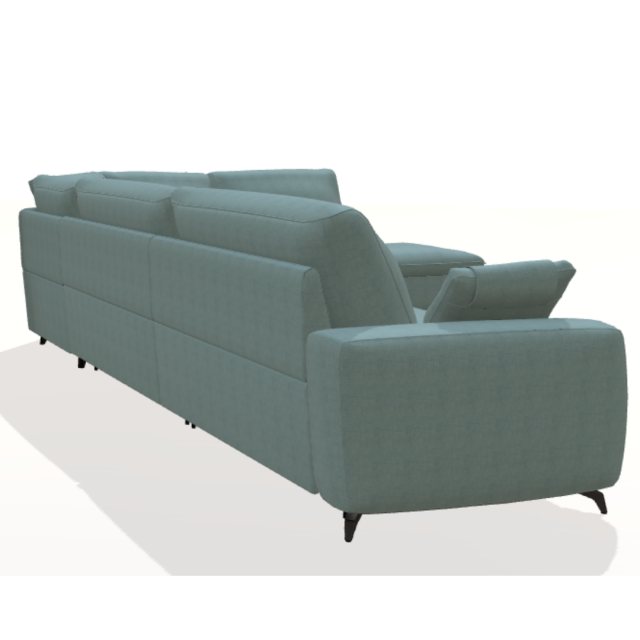 Fama Selene V-2LR-R-H1 sofa - fabric - back view