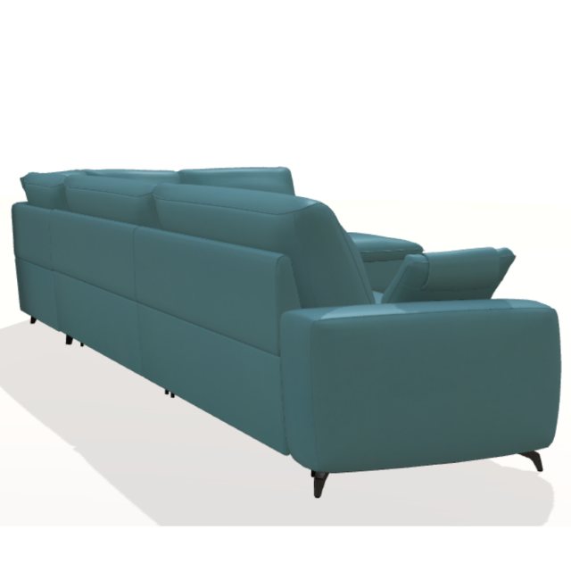 Fama Fama Selene 2 seater corner sofa with divan end - 404 x 280cm