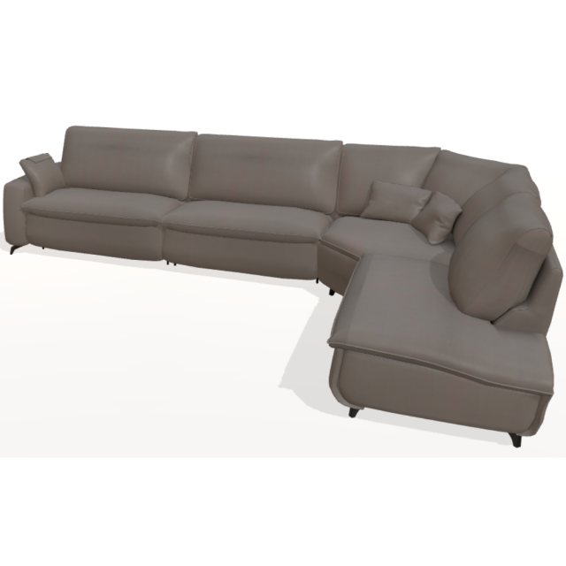 Fama Selene V-2LR-R-H1 sofa - ciervo leather
