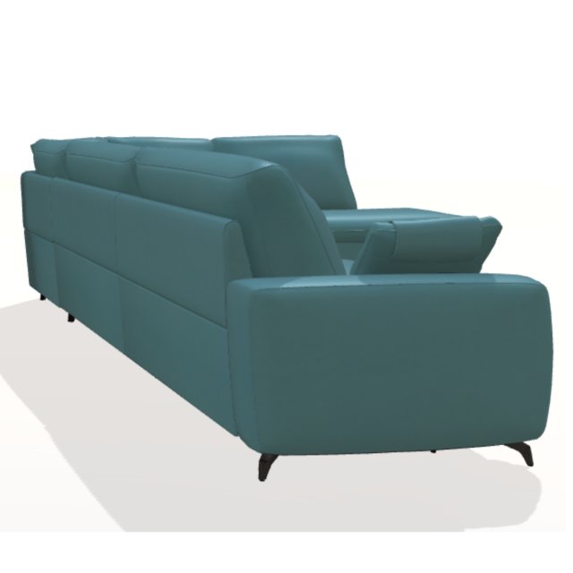 Fama Fama Selene 2 seater corner sofa with divan end - 404 x 280cm