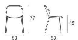Emu Darwin 521 dining chair dimensions