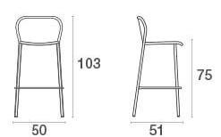Emu Darwin 523 barstools dimensions