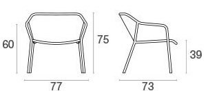Emu Darwin 524 lounge chair dimensions