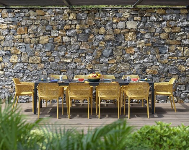 Nardi Rio Aluminium table to sit 10 people