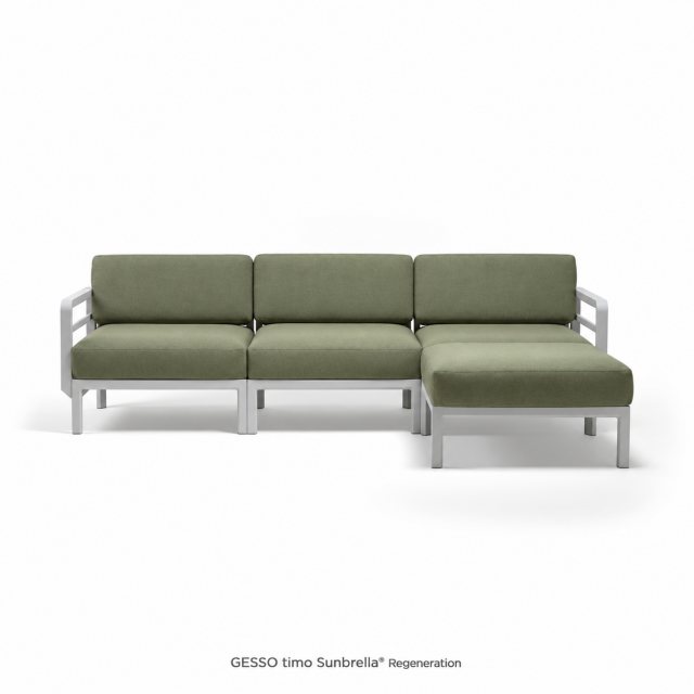 Maximo 4 with footstool - Gesso timo sunbrella