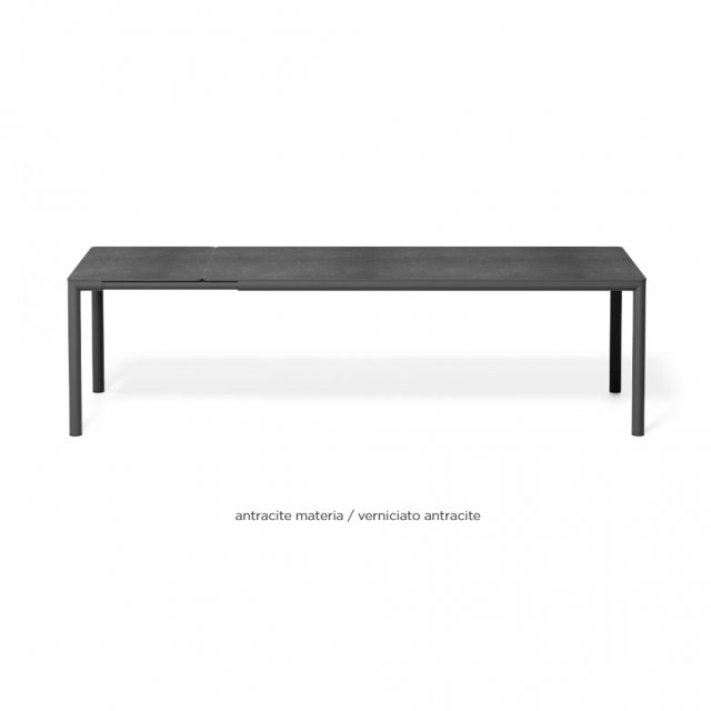 Nardi Tevere laminate 210 extending dining table - antracite