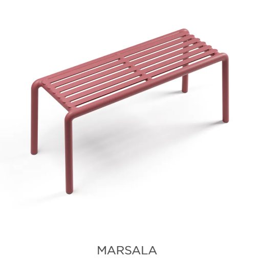 Nardi Doga bench - marsala