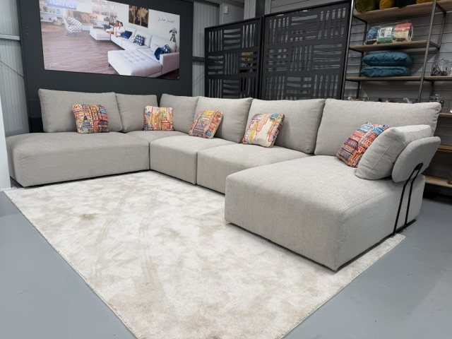 Fama Teseo ex-display modular corner sofa in a contemporary design