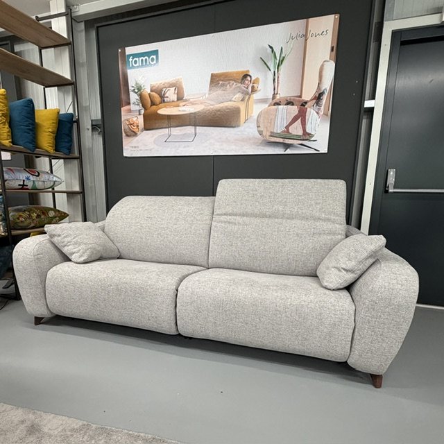 Fama Babylon 2 seater electric recliner sofa with adjustable headrests