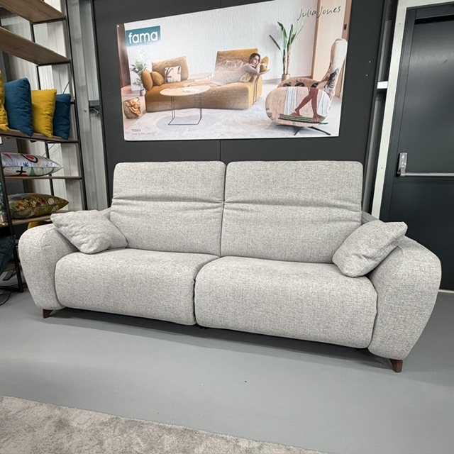 Fama Babylon 2 seater electric recliner sofa with adjustable headrests