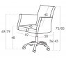 Fama Elvis office chair measurements