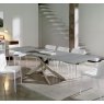 Bontempi extending anti scratch glass dining table