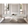 Bontempi extending glass dining table