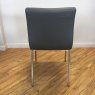 Low back grey dining chair