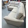 Milan real leather corner sofa