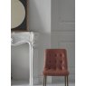 Bontempi Kuga slim real leather dining chair