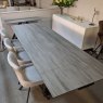 Spartan grey ceramic extending dining table