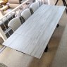 Kesterport Spartan grey wood ceramic extending dining table 6-10 seater
