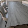 Kesterport Spartan grey wood ceramic extending dining table 6-10 seater
