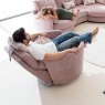 Compact swivel recliner armchair