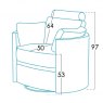 Fama Moon chair sizes