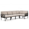 Nardi Komodo 5 seater corner sofa in anthracite