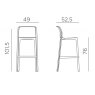 Nardi Net outdoor high stool dimensions