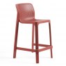 Nardi Net outdoor low stool (set of 2) coral