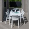 Nardi Rio outdoor extending dining table 140-210cm - white