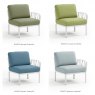 Nardi Komodo single arm outdoor seat module Bianco