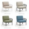 Nardi Komodo single arm seat module Antracite-Bianco
