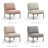 Nardi Komodo central outdoor seat module Tortora
