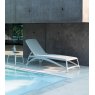 Modern outdoor stackable sun lounger