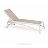 Nardi Atlantico lounger in bianca/tortora