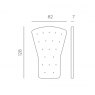 Nardi Folio armchair seat pad dimensions