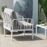 Nardi Komodo outdoor armchair white garden setting