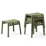 Nardi Folio outdoor footstool stacking