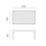 Nardi Net outdoor coffee dimensions