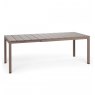 Nardi Rio alu outdoor extending dining table 140-210cm taupe
