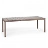 Nardi Rio alu outdoor extending dining table 140-210cm taupe