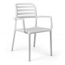 Nardi Costa outdoor dining chairs with arms white