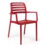 Nardi Costa outdoor dining armchair rosso