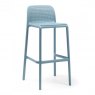 Nardi Lido outdoor high barstool blue