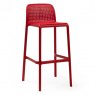 Nardi Lido outdoor high barstool red