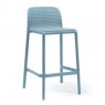 Nardi Lido outdoor low barstool blue