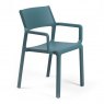 Nardi Trill outdoor dining chair with arms ocean