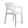 Nardi Trill outdoor dining armchair bianco